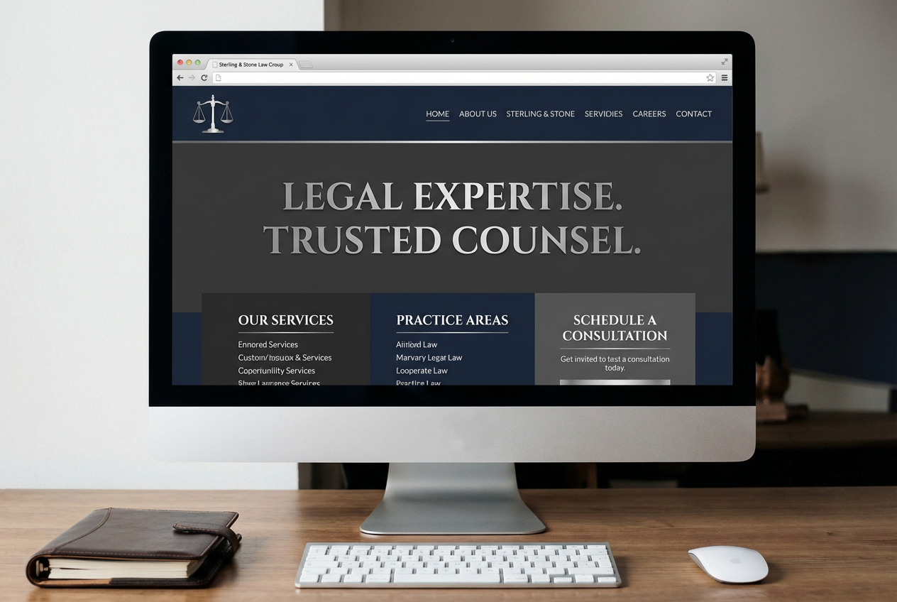 士業事務所のホームページモックアップ